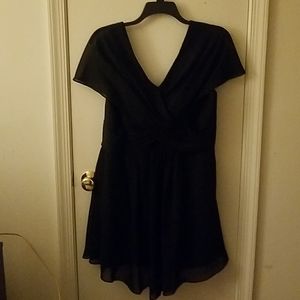Chiffon black party dress